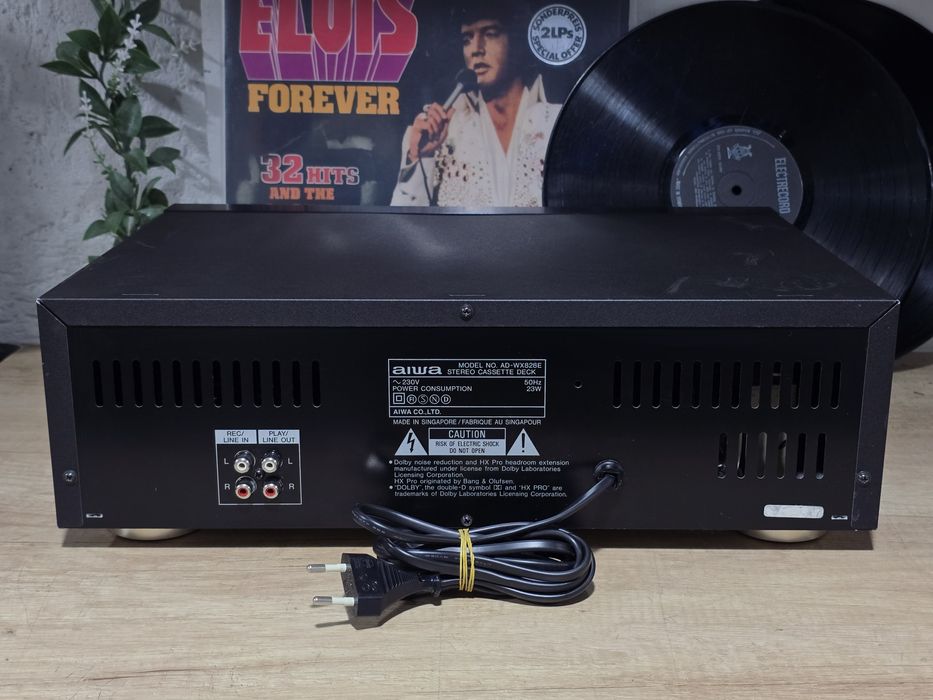 Dublu deck AIWA AD-WX828, autoreverse, recorder, hifi stereo