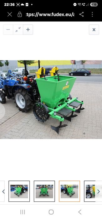 Mașină de plantat semănat cartofi cu două rânduri pentru tractor trans