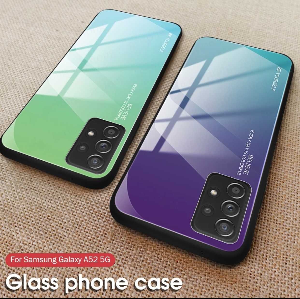 Husa Gradient din sticla pentru Samsung Galaxy A6 2018 / J6+ / J6 Plus