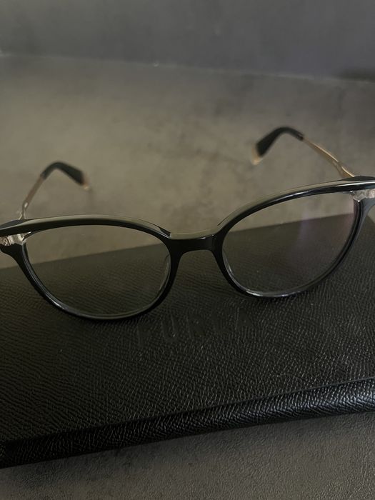 Очила Furla - черни с златна рамка