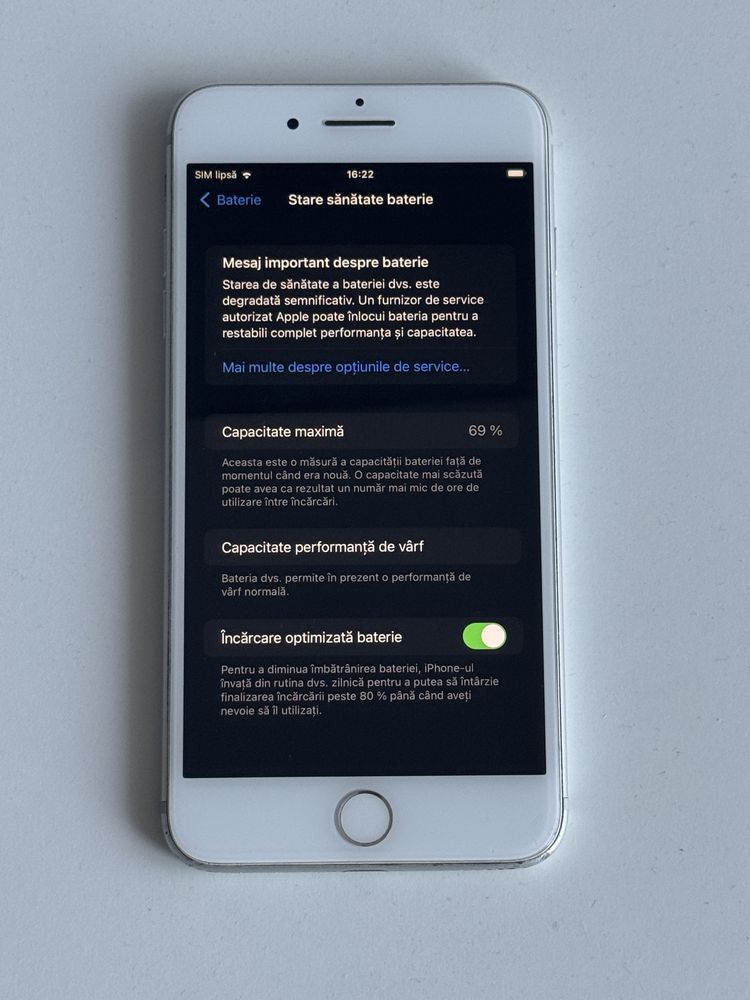 Apple iPhone 7 Plus Silver 128Gb stare buna