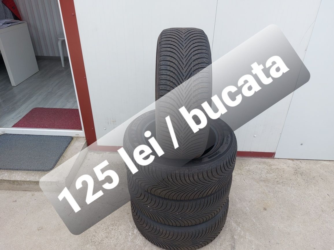 125 lei bucata! Set anvelope M+S/IARNA 225 55 17 Michelin
