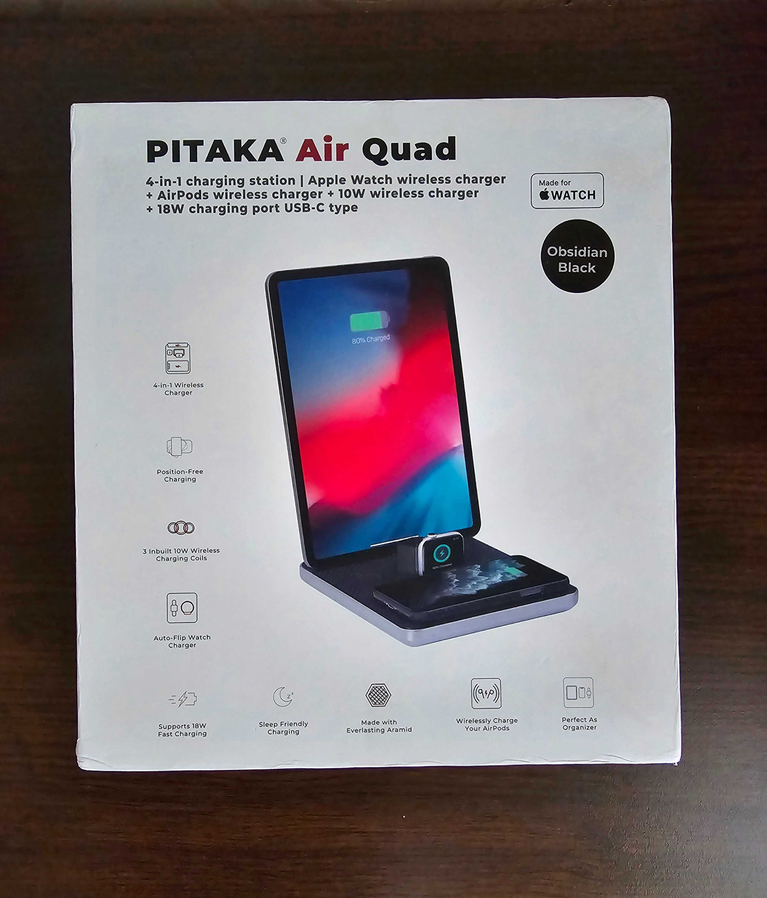 PITAKA Air Quad 4 in 1 Fast charge безжично зареждане Iphone, Samsung