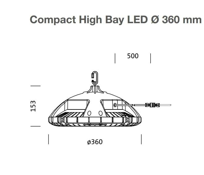 Lampă led pt exterior Osram 5NX322D-1A0H, 13500 lm