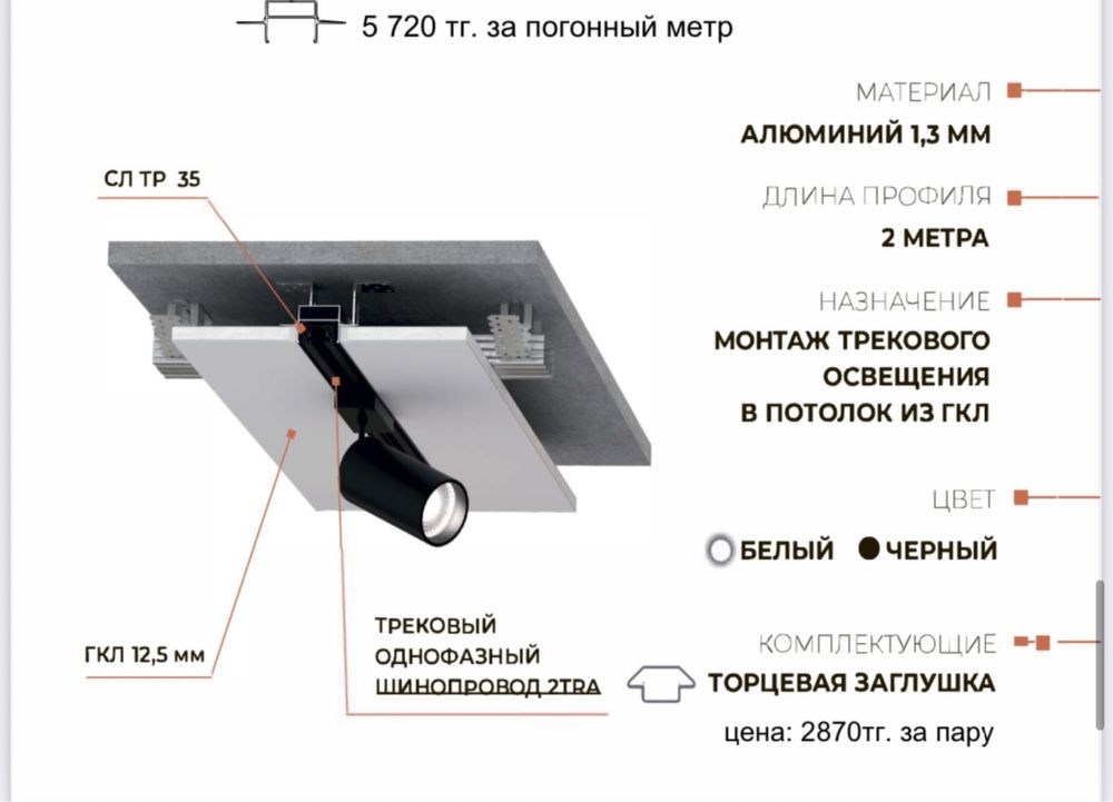 Профиль для световой линии