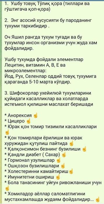 Ухайли тухумлари сотилади Қарши шаҳри