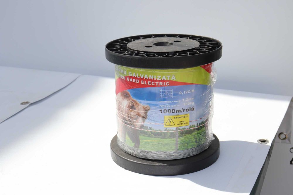 Sarma Galvanizata 1000M 1.2mm pentru Gard electric Animale Salbatice