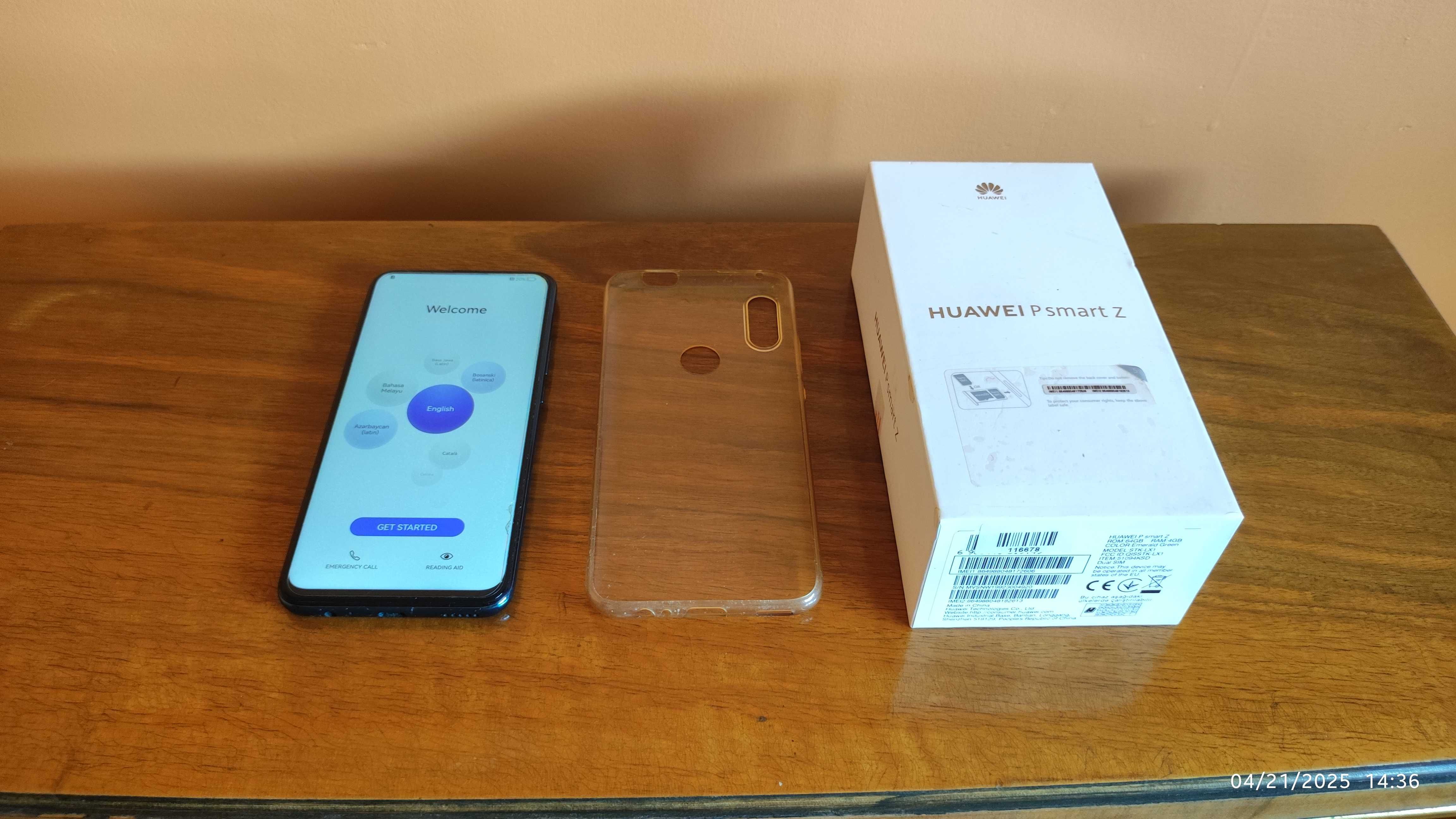 Huawei P Smart Z – смартфон с кутия и силиконов кейс