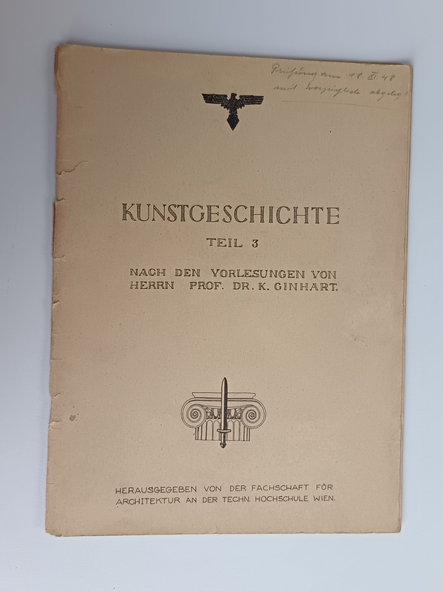 Manuscrise Germane Originale 1943-1944