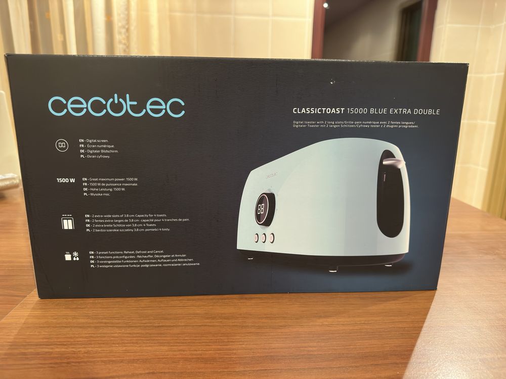 Prajitor paine Cecotec ClassicToast 15000 Blue Extra double Sigilat!