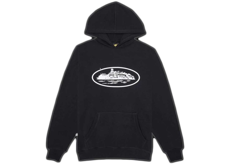 Corteiz Hoodie size M White Alcatraz logo