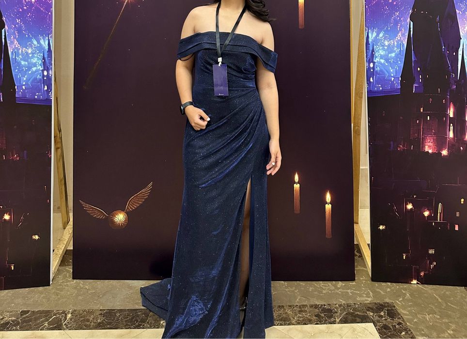 Синее вечернее платье торг есть