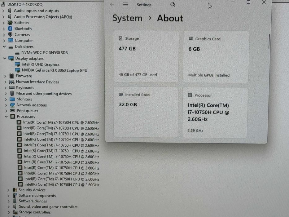 17.3 120Hz Nitro`Core i7-10750H/RTX 3060/32GB RAM/512GB SSD/Бат 8ч