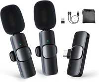 2x Microfon+Lavaliera Sigilate, Moman CP1X(C) USB Type C, Wireless