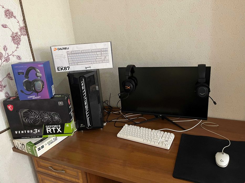 Продается мощный ИГРОВОЙ компьютер! i5 10400f, RTX 3060ti, 240 hz