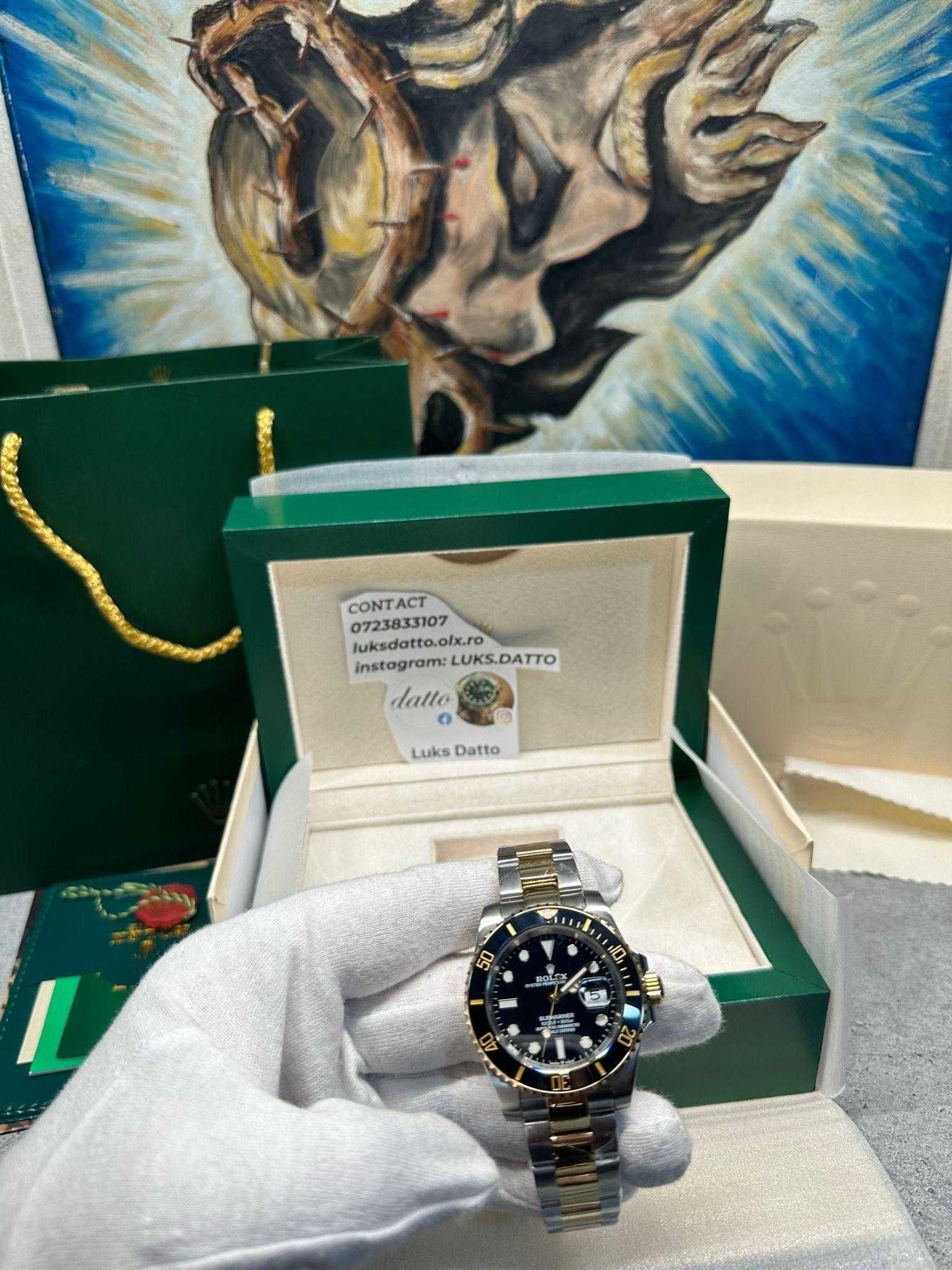 Submariner Rolex 40 MM Two Tone Silver Gold Black Dial