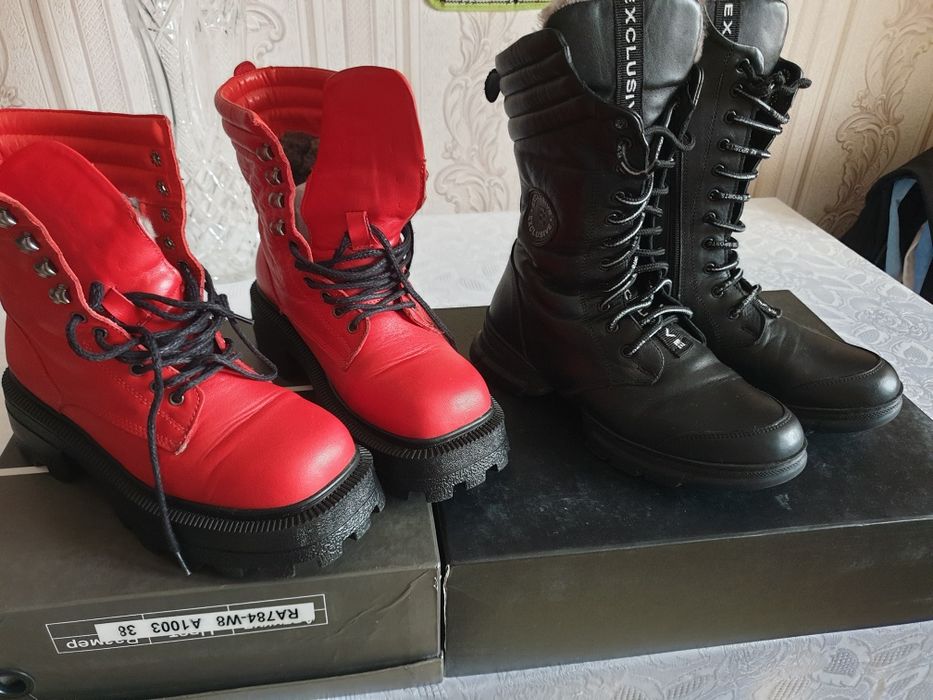 Ботинки зимние женские на цигейке