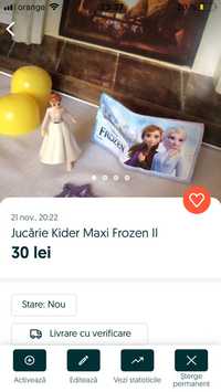 Kinder Frozen Olaf Sven Puzzle Baghete
