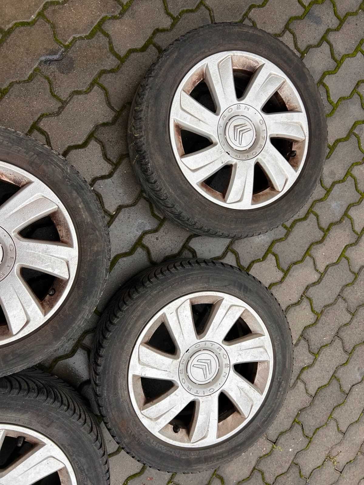 Продавам употребявани 4 бр. алуминиеви джанти 16 цола 195/55R16 с гуми