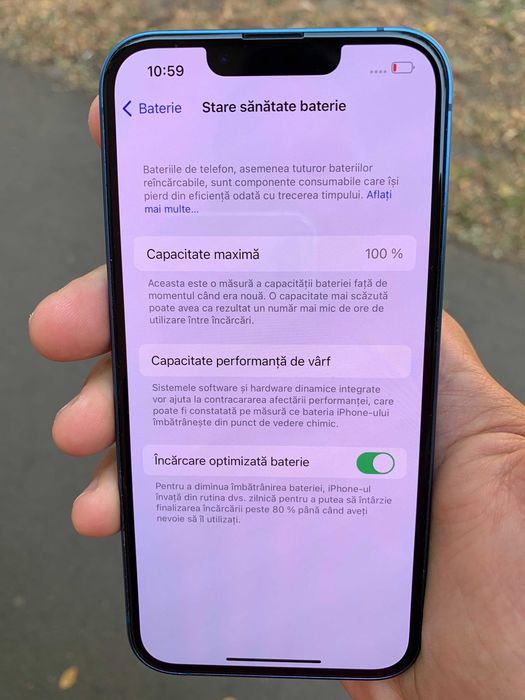 Smartphone iPhone 13 5G 128 GB Sanatatea Bateriei 100% in cutie ca NOU