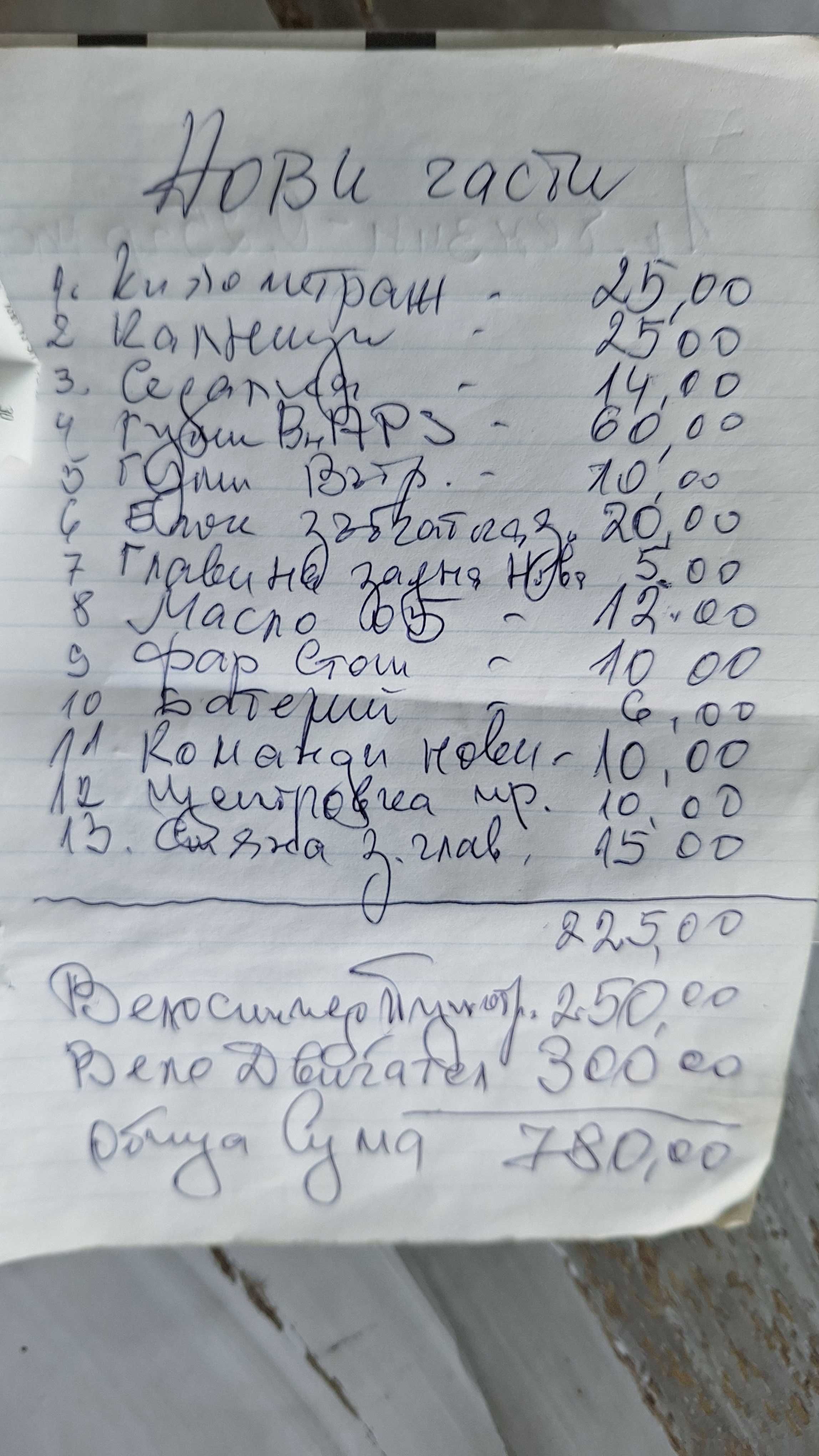 Колело с нов двигател 80 кубика