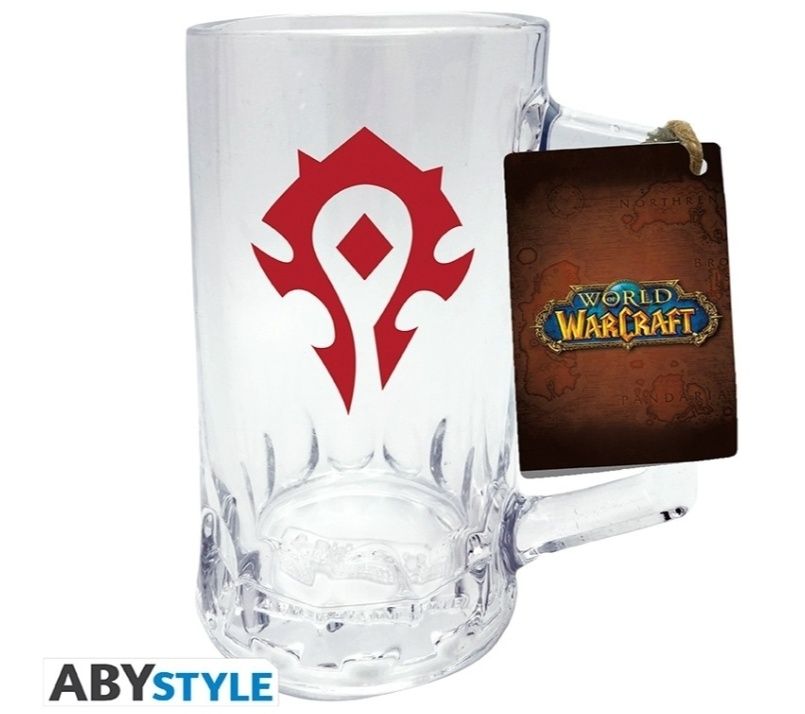 World of Warcraft Horde Hoardă Logo Gaming Beer Glass (Halbă/cană)