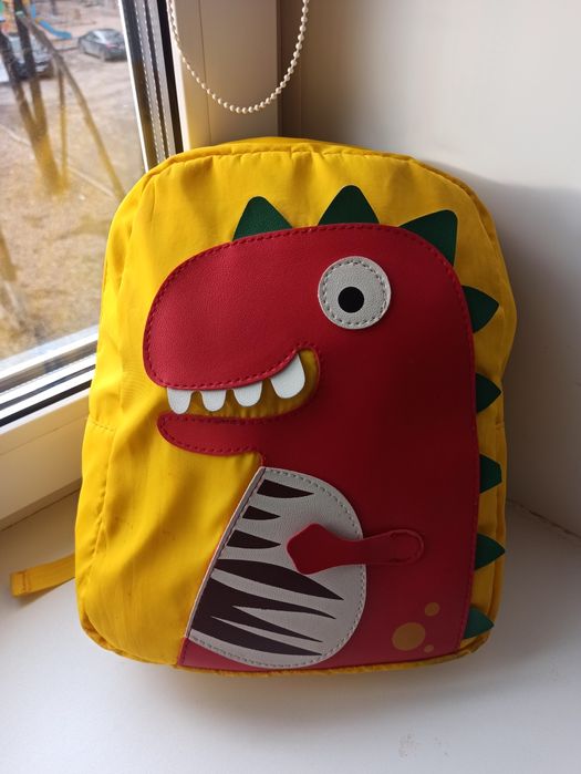 Детский рюкзак  дракоша желтый