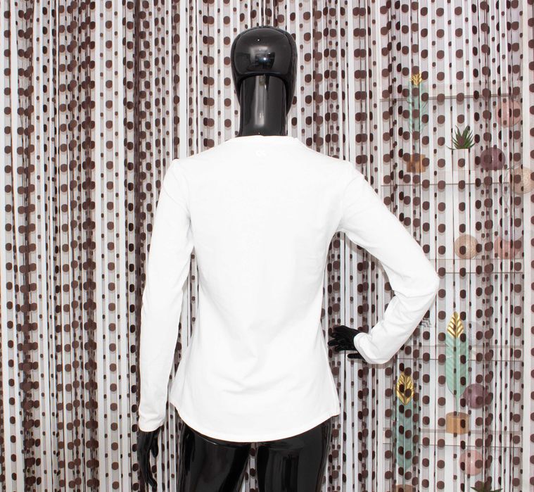 Calvin Klein оригинална дамска бяла блуза тениска с дълъг ръкав XS