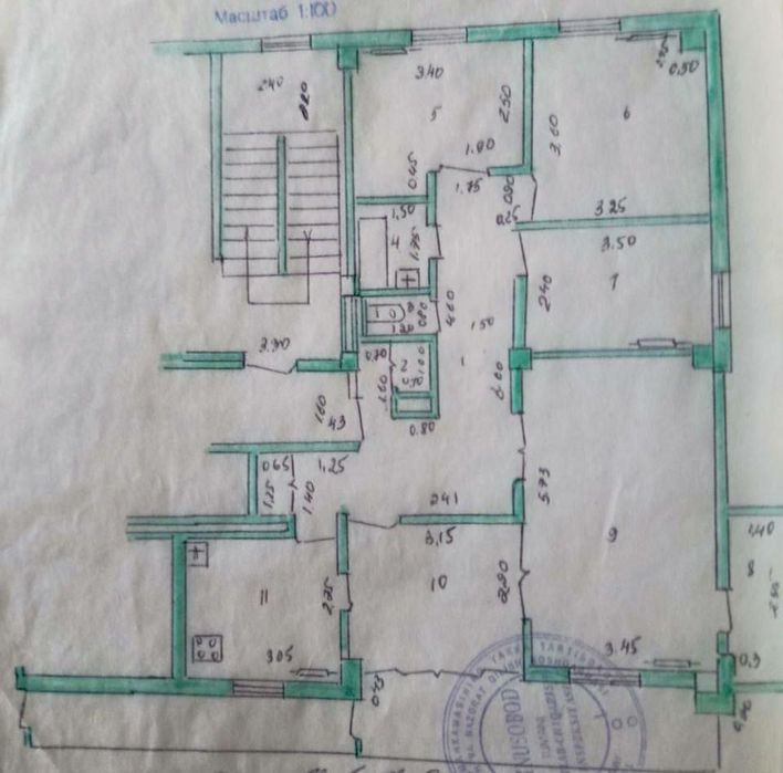 Ц 5 квартира сотилади 4 хона