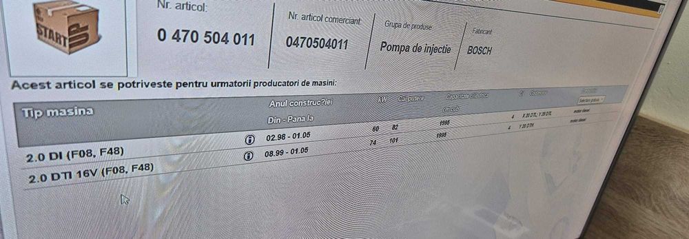 POMPA injectie OPEL NOUA !!!