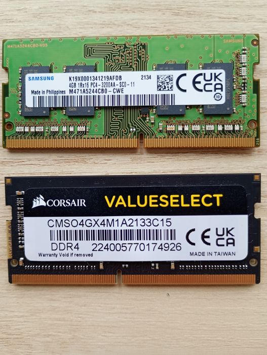 Memorie RAM laptop 8GB DDR4 2x4GB