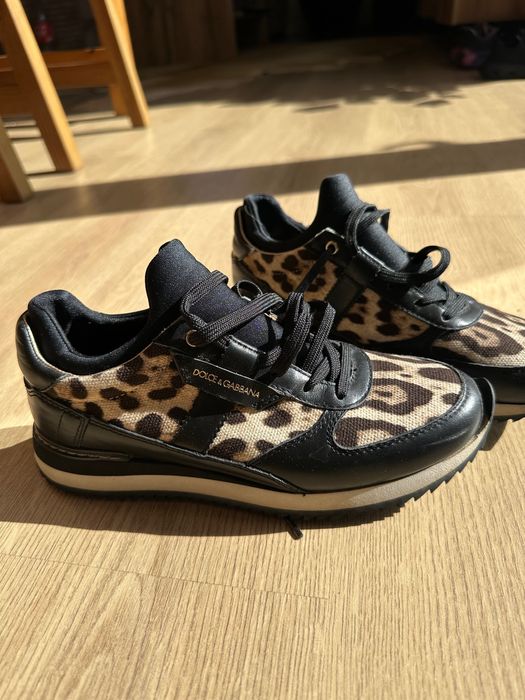 Оригинални Dolce & Gabbana дамски маратонки -  леопардов