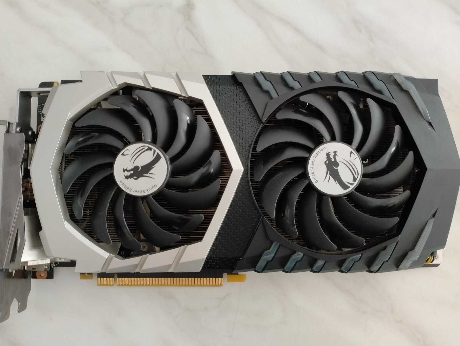 Видео карта Nvidia MSI GTX1070 QUICKSILVER - 8GB GDDR5