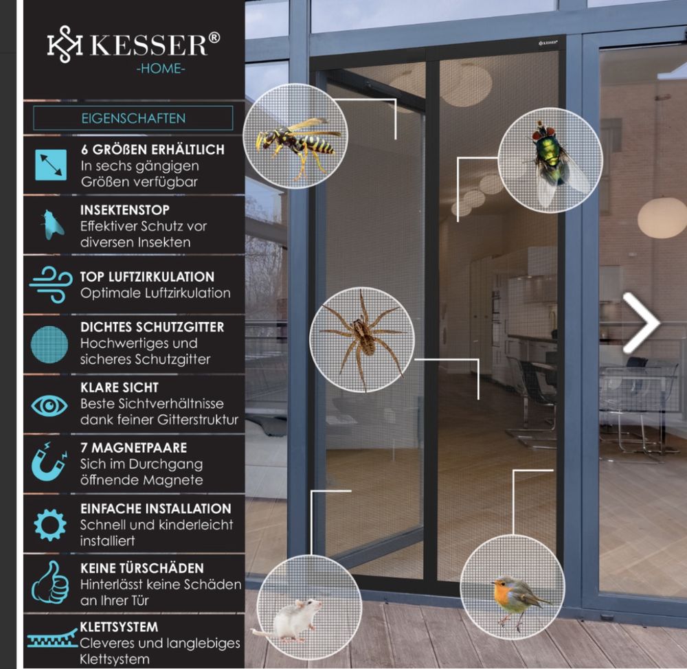 Магнитна врата против мухи KESSER®
