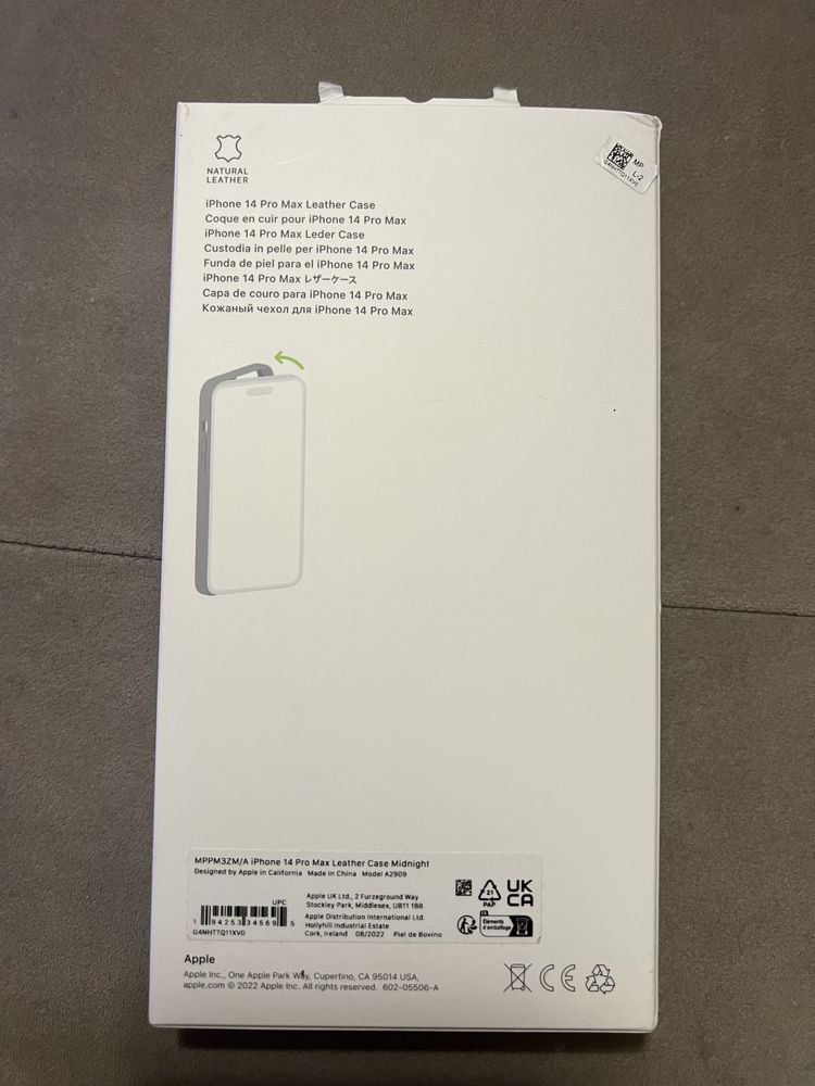 Husa originala piele iPhone 14 Pro Max - Leather Case