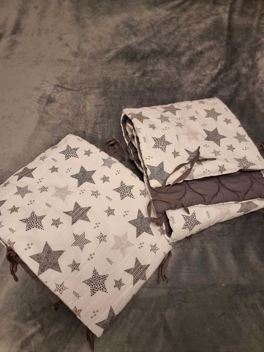 Set 2 aparatori matlasate patut 120x60 cm, inaltime 35