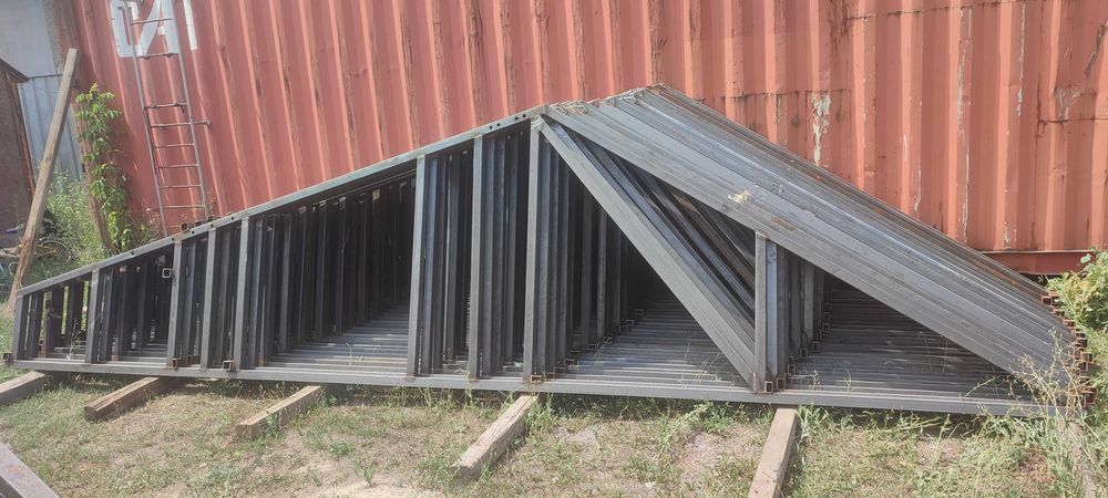 Фермы БУ в отличном состоянии навес гараж сарай 6 метров Труба 50/50