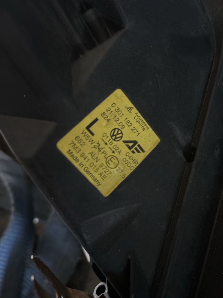 Ляв фар за VW Scharan 10”+