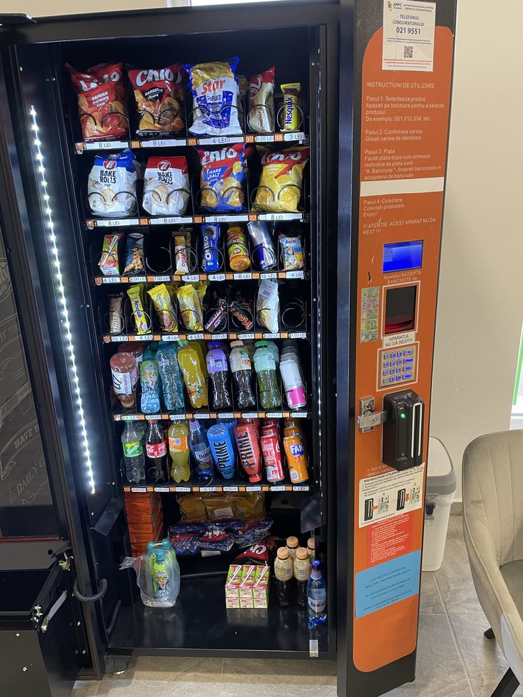 Aparate vanding automat snacks si bauturi
