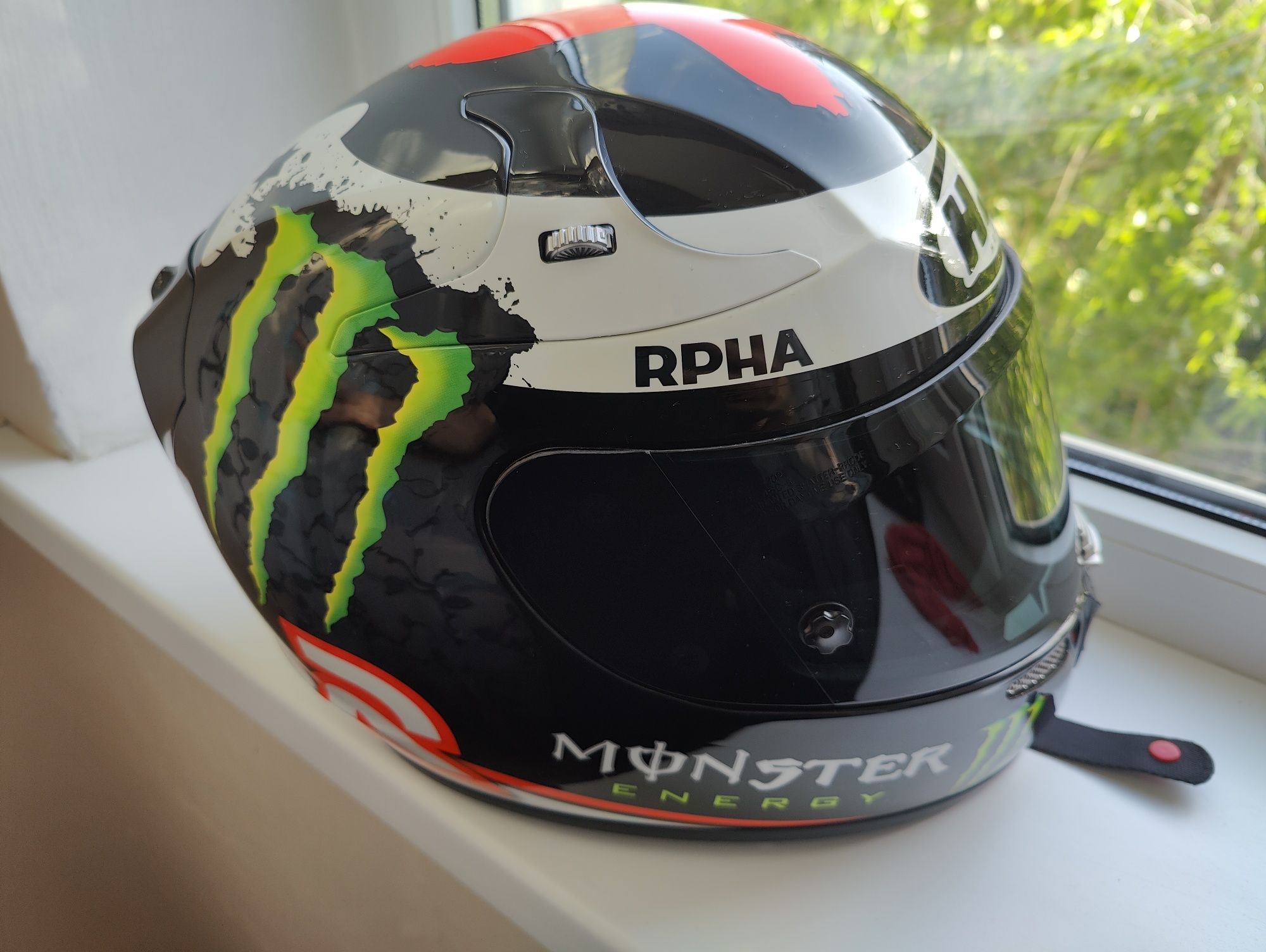 Мотошлем Шлем мотоциклетный HJC RPHA monster energy LORENZO