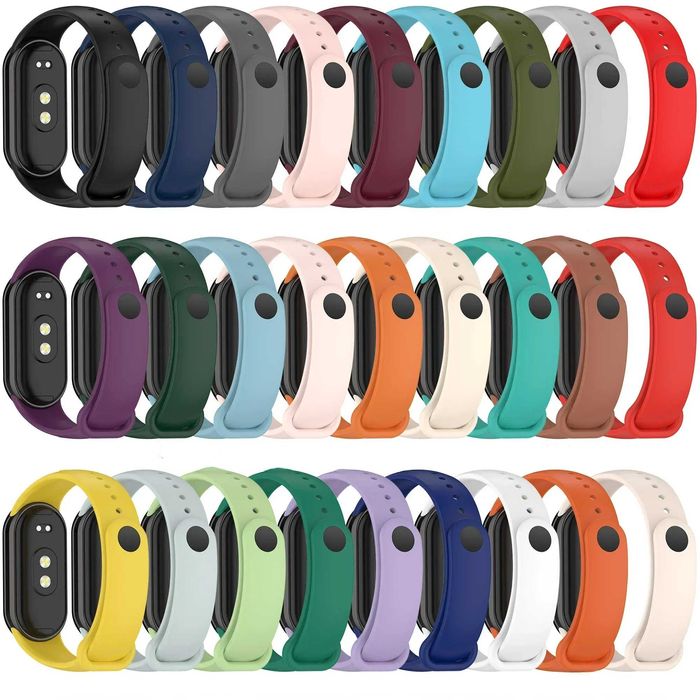 Set 3 culori curea de silicon bratara fitness Xiaomi Mi Band 8 / 9