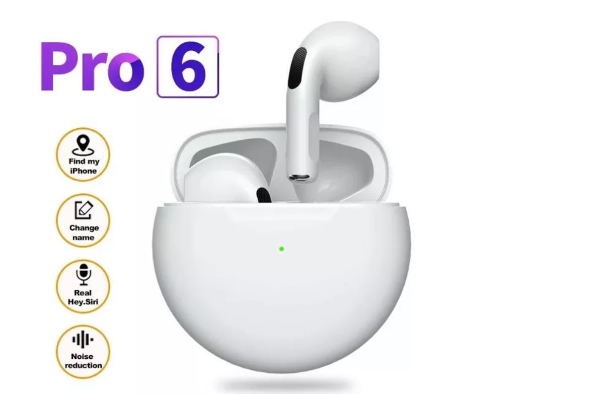 Super casti Bluetooth Pro 6 gen Apple Airpods 3 Noi Sigilate