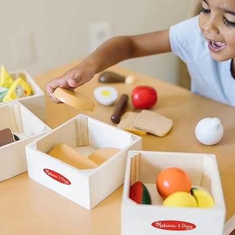 Группы продуктов питания Melissa&Doug — 21 деревянная деталь. Америка