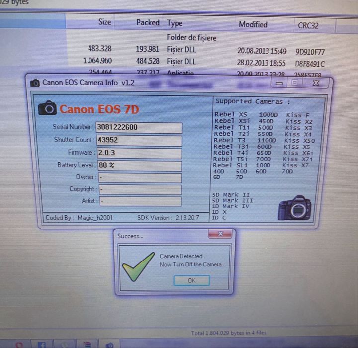 Canon 7D stare pefecta