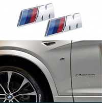 Embleme laterale M Accesorii auto BMW Emblema aripi Sticker Sigla Semn