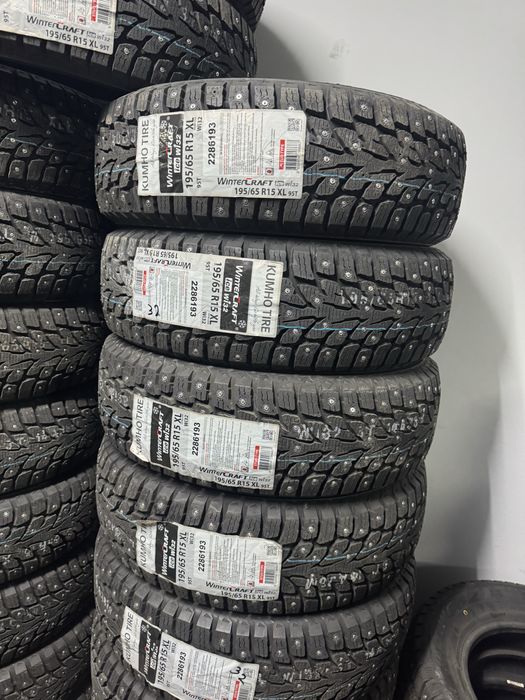 Продам шины 195/65 R15 зима новые шипы покрышки резина колеса донгелек