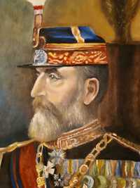Tablou Regele Carol I, pictor Alexandra Sima