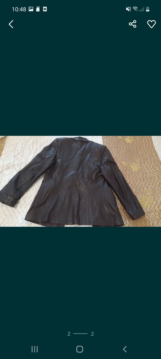 Кожанный пиджак, р-р 42-44
