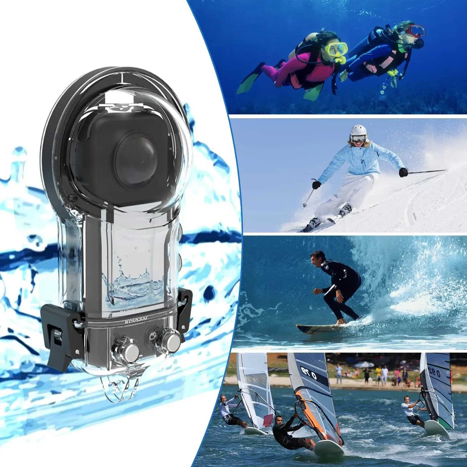 Carcasa subacvatica waterproof 50m camera actiune Insta360 ONE X3