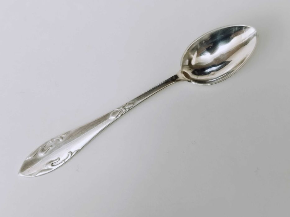 Lingurita Copii argint 830 masiv , Danemarca Christian F Heise